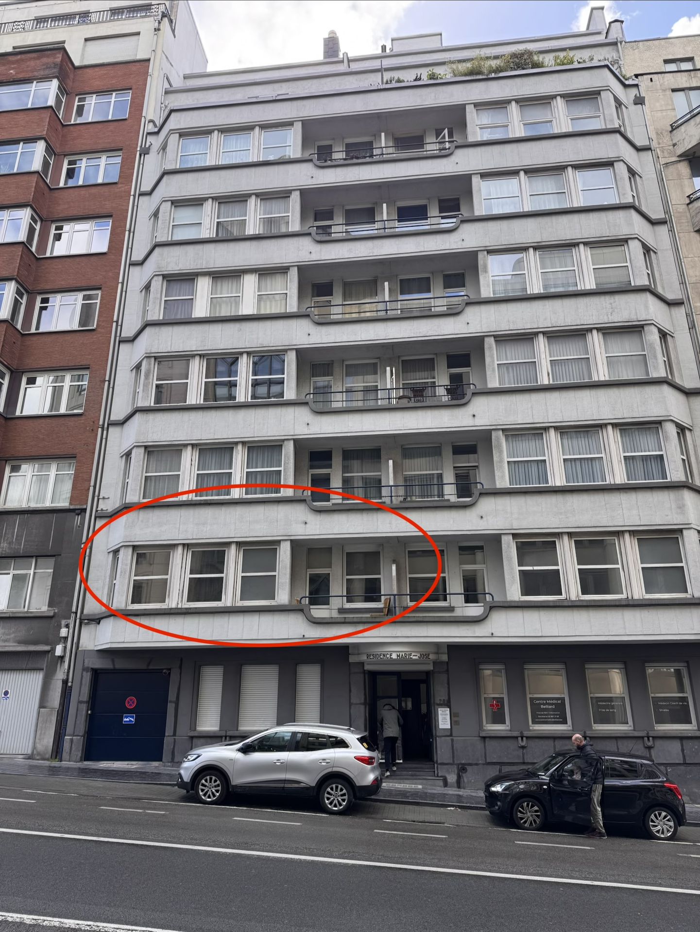 Façade Rue Belliard 201 — Résidence Marie-José